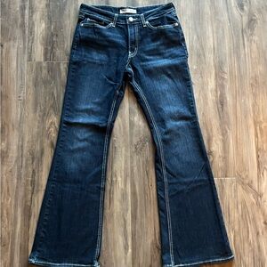 Woman’s Gold Signature by Levi Strauss Dark Blue True Boot Jeans Size 4/W27